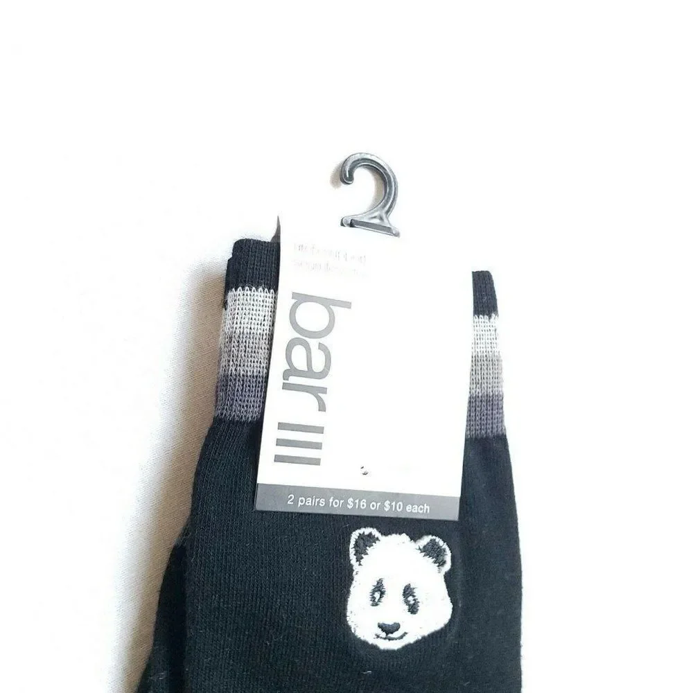 MEN'S BAR III Designer Panda Theme Socks.